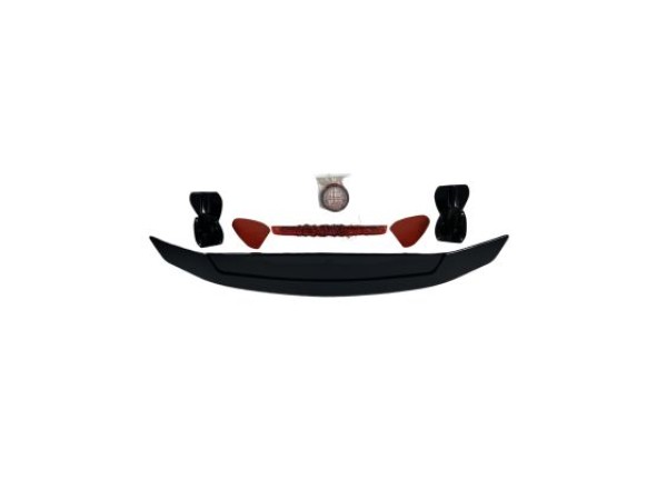 Αεροτομή πορτ μπαγκάζ για Honda Civic (2016-2020) GT Style - μαύρη γυαλιστερή