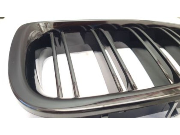 Μάσκα για BMW F10 - F11 (2010+) - μαύρη Piano Design - 2 τμχ.
