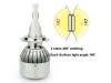 Led λάμπες Η7 για μεσαία ή μεγάλα φώτα 7600 lumen , 36 Watt - COB 6000K - 2τμχ.