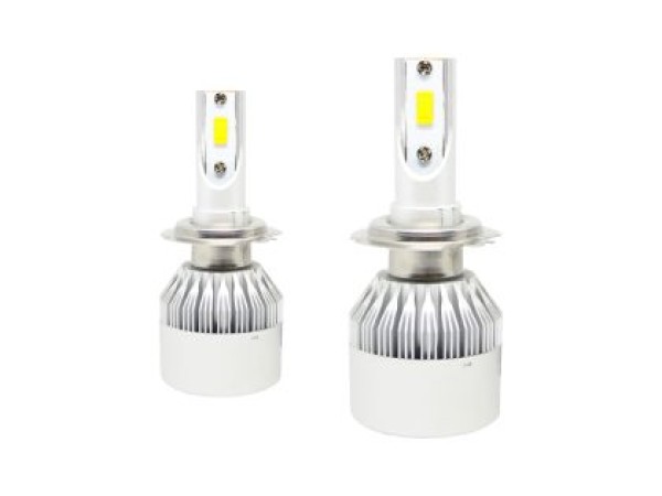 Led λάμπες Η7 για μεσαία ή μεγάλα φώτα 7600 lumen , 36 Watt - COB 6000K - 2τμχ.