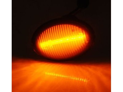 Led φλας για FIAT 500 (2007+) / FORD KA (2008+) / LANCIA YPSILON - smoke - σετ 2τμχ.