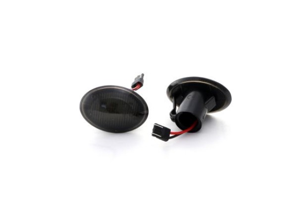 Led φλας για FIAT 500 (2007+) / FORD KA (2008+) / LANCIA YPSILON - smoke - σετ 2τμχ.