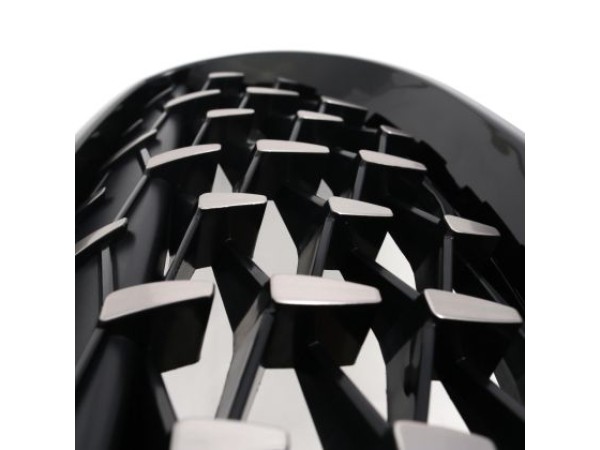 Μάσκα για BMW E60 (2003-2010) - μαύρη / χρωμιού Diamond design - 2τμχ.