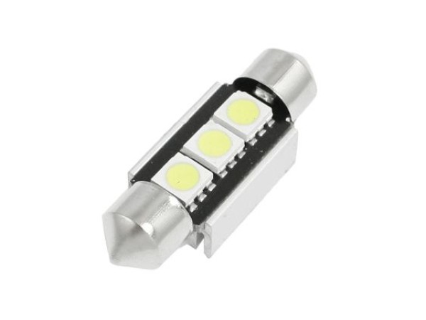 Led λάμπα για πλαφονιέρα CANBUS με 3 SMD led 44 mm - 1τμχ.