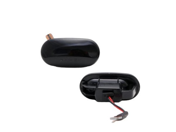 Led φλας φτερού για Honda Civic (1991-1996), Del Sol (92-97), CR-V (96-01) - φιμέ με τρεχούμενο φλας - σετ 2τμχ.