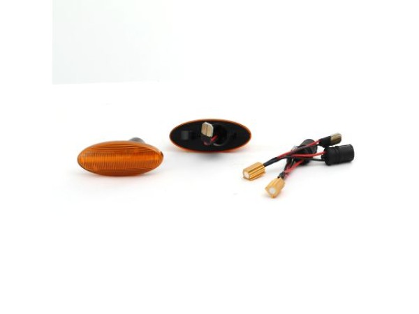 Led φλας φτερού για Opel Vectra B (1995-2002) - πορτοκαλί με τρεχούμενο φλας - σετ 2τμχ.