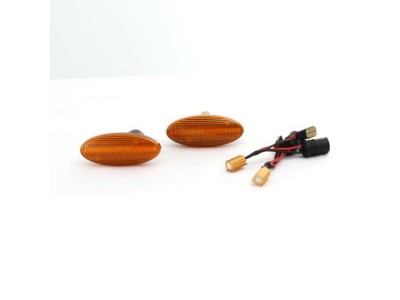 Led φλας φτερού για Opel Vectra B (1995-2002) - πορτοκαλί με τρεχούμενο φλας - σετ 2τμχ.