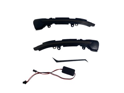 Τρεχούμενα led φλας για καθρέφτες για Seat Leon (2012-2016) / Ibiza (2017+) / Arona (2017+) - φιμέ με τρεχούμενο φλας - σετ 2τμχ.