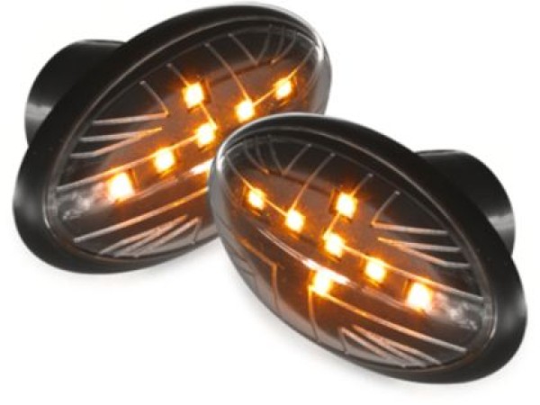 Led φλας για Mini Cooper (2001-2006) - μαύρο - σετ 2τμχ.