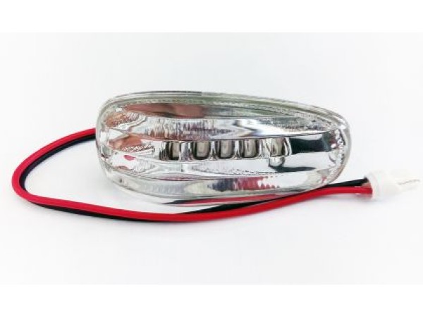 Led φλας για Mercedes W140 / W202 / W210 / W208 / Vito / Sprinter - χρωμίου - σετ 2τμχ.