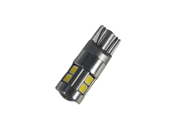 Led λάμπα τύπου T10 με 10 led 3030 και προτζέκτορα - CANBUS - 1τμχ.