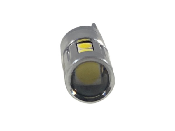 Led λάμπα τύπου T10 με 10 led 3030 και προτζέκτορα - CANBUS - 1τμχ.