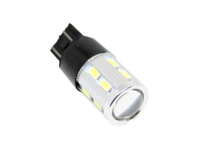 Led λάμπα τύπου Τ20 CANBUS με 16 SMD led και προτζέκτορα 5630 διπλού φωτισμού κόκκινη - 1τμχ.