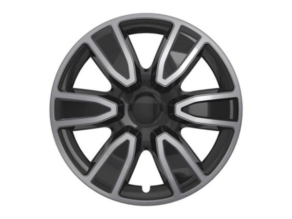 Τάσια αυτοκινήτου WJ-5087-14-DP - 14" ιντσών - Μαύρο / Ασημί - 4 τμχ.