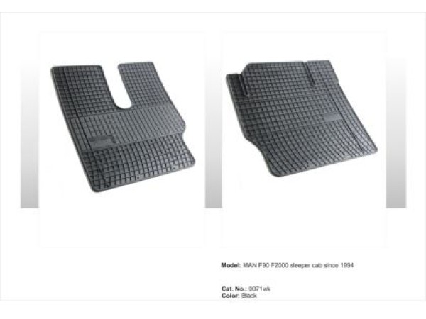 Λαστιχένια πατάκια Frogum για φορτηγό MAN F90 / F2000 - Sleeper cab με σταντ - 2τμχ.