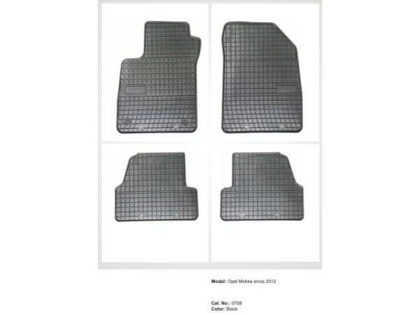 Λαστιχένια πατάκια Frogum για OPEL Mokka (2012-2019) / CHEVROLET Trax (2013-2022) - 4τμχ.
