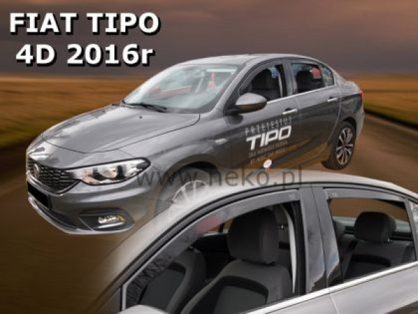 Ανεμοθραύστες Heko για Fiat Tipo (2016+) 5 πορτο , sedan - 4 τμχ. εμπρός και πίσω