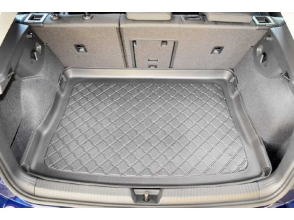 Πατάκι - σκαφάκι πορτ μπαγκάζ για Volkswagen Golf 8 (2019+) hatchback upper boot adjustable boot floor in top position with mini spare tyre / tyre repair kit / full size spare tyre - 1τμχ.