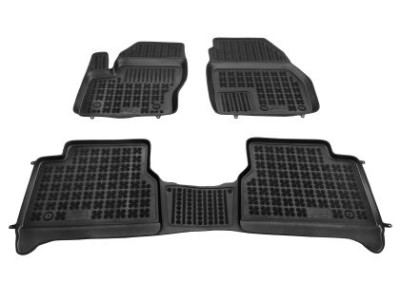 Λαστιχένια πατάκια Rezaw-Plast για Ford Transit Connect / Tourneo Connect (2013+) - τύπου σκαφάκι - 3τμχ.