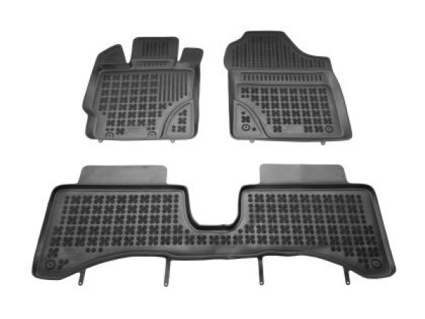 Λαστιχένια πατάκια Rezaw-Plast για Toyota Yaris III Hybrid (2012-2014) - τύπου σκαφάκι - 3τμχ.