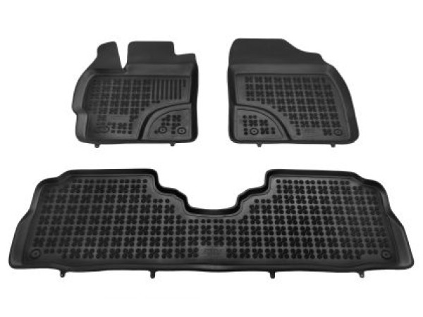 Λαστιχένια πατάκια Rezaw-Plast για Toyota Prius + (2011-2015) - τύπου σκαφάκι - 3τμχ.