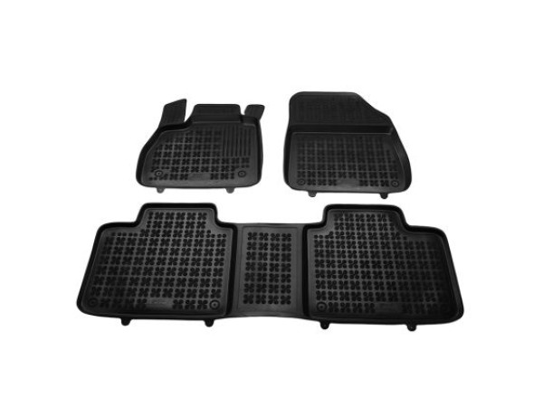 Λαστιχένια πατάκια Rezaw-Plast για Renault Espace V (2014-2022) - τύπου σκαφάκι - 3τμχ.