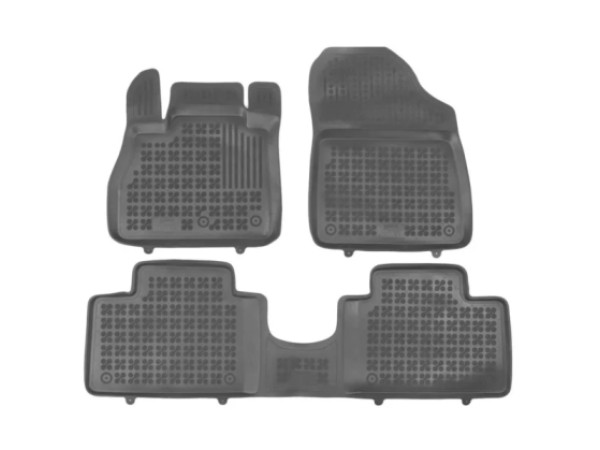 Λαστιχένια πατάκια Rezaw-Plast για Renault Grand Scenic (2016+) - τύπου σκαφάκι - 3τμχ.