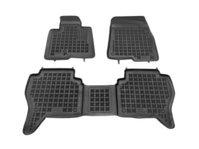 Λαστιχένια πατάκια Rezaw-Plast για Mitsubishi Pajero (1999-2006) - τύπου σκαφάκι - 3τμχ.