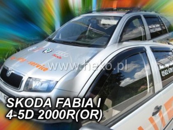 Ανεμοθραύστες Heko για Skoda Fabia (2000-2007) 4/5 πορτο- 2 τμχ εμπρός αυτοκόλλητοι