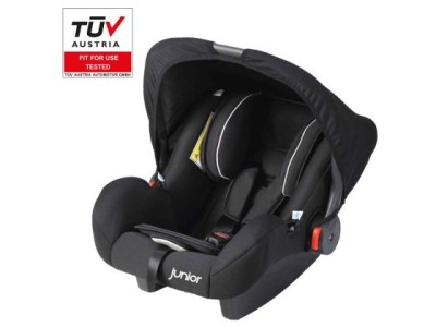 Παιδικό κάθισμα αυτοκινήτου με χερούλι Junior - Bambini - μαύρο χρώμα