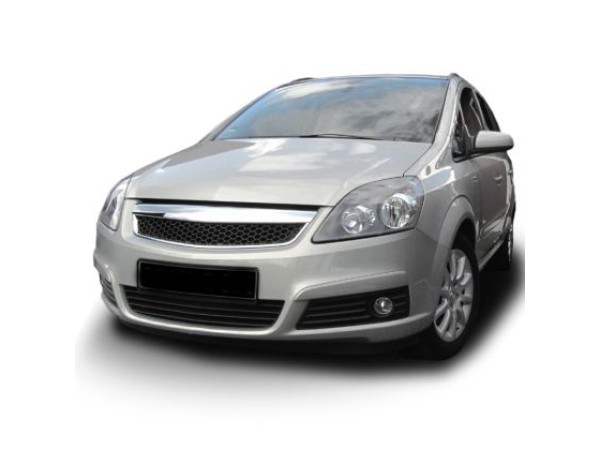 Μάσκα χωρίς σήμα για Opel Zafira B (2005-2008) - κυψελωτή με πλαίσιο χρωμίου