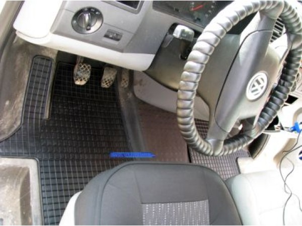 Λαστιχένια πατάκια Petex για VW Transporter T5 T6 (2003+) - 3 θέσιο - 2τμχ.