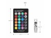 Led λάμπες τύπου Τ10 με 6 led RGB - με εναλλαγή χρώματος + τηλεχειριστήριο - 1τμχ.