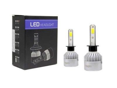 Led λάμπες Η1 για μεσαία ή μεγάλα φώτα S2 7600 lumen , 36 Watt - COB 6000K - 2τμχ.