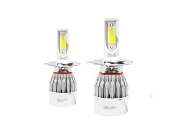 Led λάμπες H4 για μεσαία και μεγάλα φώτα 7600 lumen , 36 Watt - COB 6000K - 2τμχ.