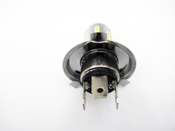 Led λάμπα H4, H4 με 16 led και προτζέκτορα - 1τμχ.