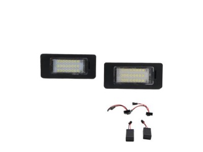 Πλαφονιέρα πίσω πινακίδας για Audi A1, A4 B8, A6,A7, Q5 / Skoda Fabia / Superb / Yeti / VW Passat 2008+ - 2 τμχ.