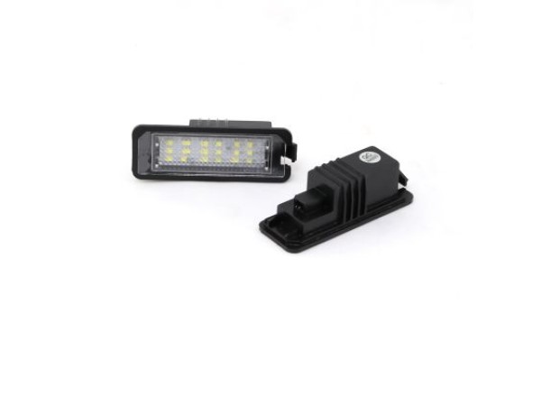 Πλαφονιέρα πίσω πινακίδας για Vw Golf 5,6,7 CANBUS / Polo 6R / Passat 3C CC / με 18 φωτεινά led, 76x27 mm - 2 τμχ.