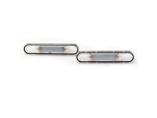 Πλαφονιέρα πίσω πινακίδας για Mercedes W124 / W201 (1982-1998) / W202 C-CLASS (1993-1996), 105x22 mm - 2 τμχ.