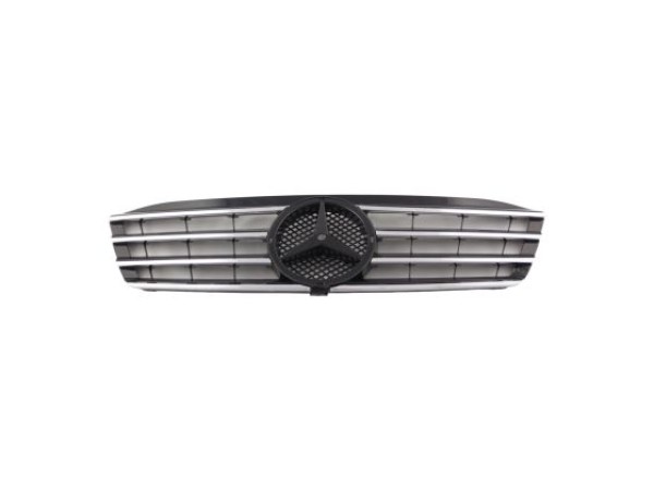 Μάσκα για Mercedes W203 (2000-2007) - 4 γρίλιες μαύρες