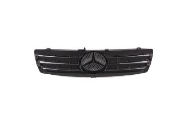 Μάσκα για Mercedes W203 (2000-2007) - 4 γρίλιες μαύρες
