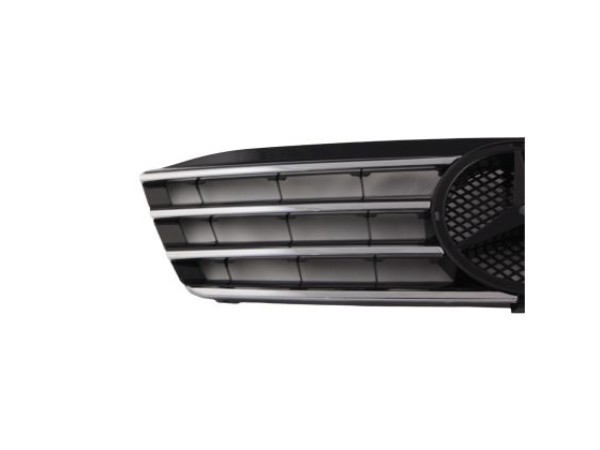 Μάσκα για Mercedes W203 (2000-2007) - 4 γρίλιες μαύρες