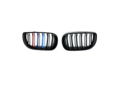 Μάσκα για BMW E46 sedan / combi (2001+) - διπλή 3 colors - 2τμχ.