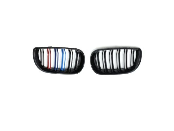 Μάσκα για BMW E46 sedan / combi (2001+) - διπλή 3 colors - 2τμχ.