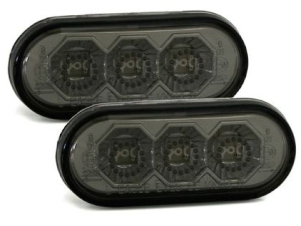 Led φλας φτερού για Vw / Ford / Seat - φιμέ - σετ 2τμχ.
