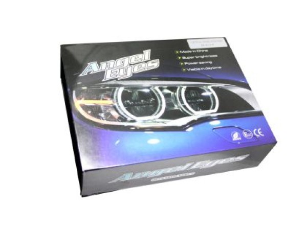 Δαχτυλίδια angel eyes για BMW E90 - U-Design Crystal λευκά