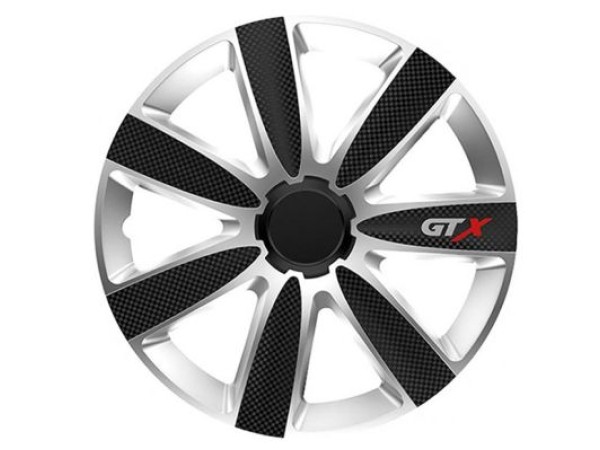 Τάσια αυτοκινήτου Versaco GTX CARBON Black/Silver - 14" - Μαύρο / Ασημί - 4 τμχ.