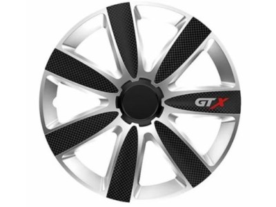 Τάσια αυτοκινήτου Versaco GTX CARBON Black/Silver - 15" - Μαύρο / Ασημί - 4 τμχ.