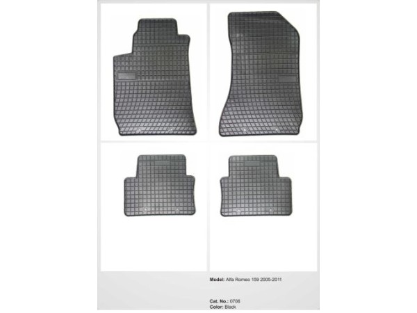 Λαστιχένια πατάκια Frogum για Alfa Romeo 159 (2005-2011) - 4τμχ.