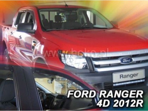 Ανεμοθραύστες Heko για Ford Ranger III (2012-2023) 4 πορτο - 2 τμχ. εμπρός